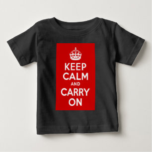 T-shirt Pour Bébé Restez calme et continuez sur votre chemise