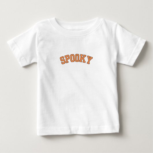 T-shirt Pour Bébé Restez Éffrayant (Devant)