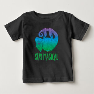 T-shirt Pour Bébé Restez magique Lévitation Chameleon