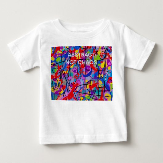 T-shirt Pour Bébé Résumé Pas Chaos Bébé (Devant)
