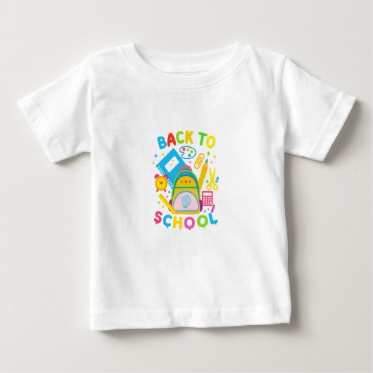 T-shirt Pour Bébé retour à l'école (Devant)