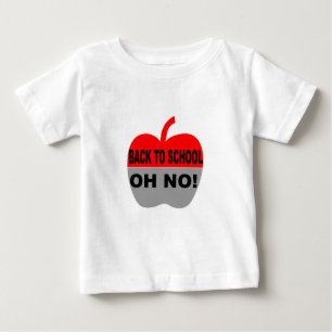 T-shirt Pour Bébé Retour À L'École Oh Non