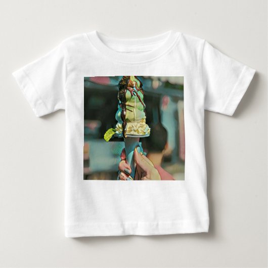 T-shirt Pour Bébé Retro ice cream popsicle (Devant)