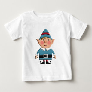 T-shirt Pour Bébé Rétro Noël mignon Elf