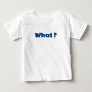 T-shirt Pour Bébé Rétro QUELLE Typographie