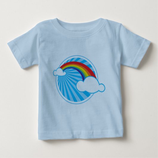 T-SHIRT POUR BÉBÉ RETRO RAINBOW (Devant)
