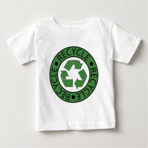 T-shirt Pour Bébé Réutilisez les lettres vertes du logo BK