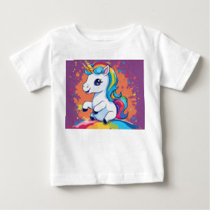 T-shirt Pour Bébé Rêves de licorne et faisceaux magiques
