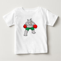 Rhino à Boxing avec gants de boxe