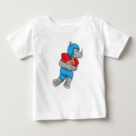 T-shirt Pour Bébé Rhino de football (Devant)