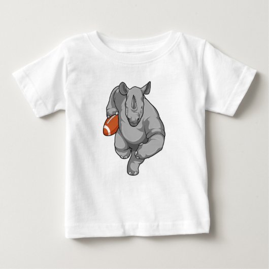 T-shirt Pour Bébé Rhino de football (Devant)