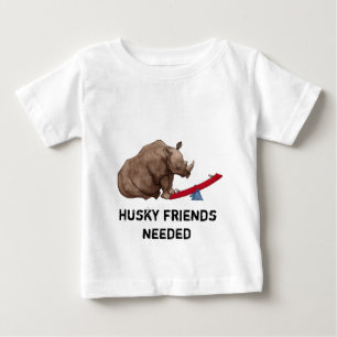 T-shirt Pour Bébé Rhinocéros de bascule