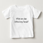 T-shirt Pour Bébé Riddle Me T-What can clap (Devant)
