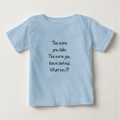 T-shirt Pour Bébé Riddle Me T's-Plus tu prends (Devant)