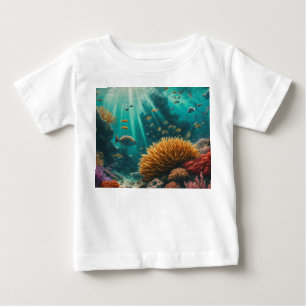 T-shirt Pour Bébé "Ride the Waves : Ocean Vibes Tee"