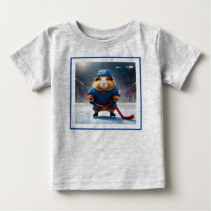 T-shirt Pour Bébé "Rink Rookie : Le Cochon De Guinée pour le hockey
