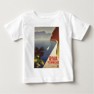 T-shirt Pour Bébé Riva Torbole Lake Garda Italie Tourisme Vintage