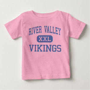 T-shirt Pour Bébé River Valley - Vikings - lycée - Marion Ohio