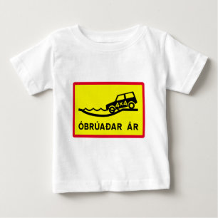 T-shirt Pour Bébé Rivière d'Unbridged, poteau de signalisation,