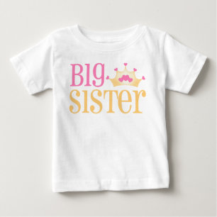 T-shirt Pour Bébé Robe de la Couronne de la grande soeur Princess