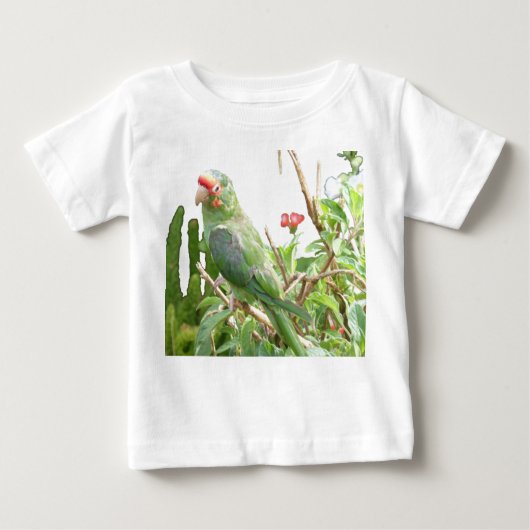 T-shirt Pour Bébé Robe d'Oiseau de Lorikeet Vert (Devant)
