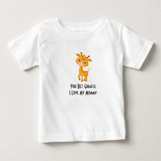 T-SHIRT POUR BÉBÉ ROBE GIRAFFE RUFFLE (Devant)