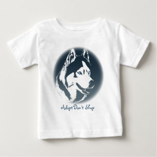 T-shirt Pour Bébé Robe Husky Toddler Robe de bébé Husky Puppy