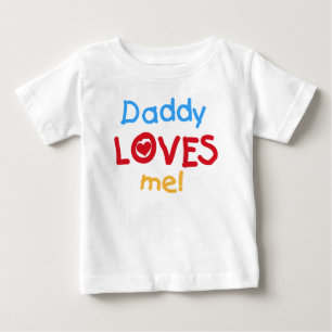 T-shirt Pour Bébé Robe sans manches Papa m'aime bébé