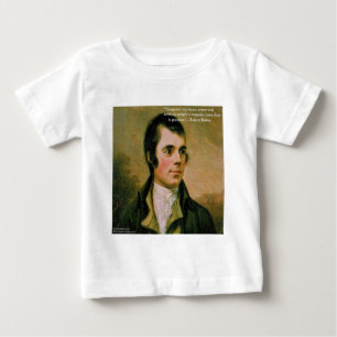 T-shirt Pour Bébé Robert Burns et Citation de méfiance célèbre