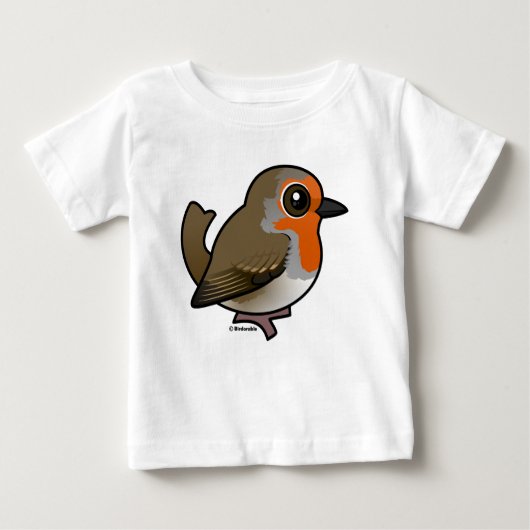 T-shirt Pour Bébé Robin européen (Devant)