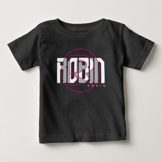 T-shirt Pour Bébé Robin Hi-Tech Nom Graphique (Devant)