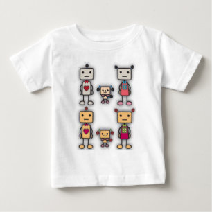 T-shirt Pour Bébé Robot Boy, Robot Girl, Robot Dog
