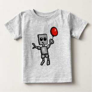 T-shirt Pour Bébé Robot et chemise rouge de ballon