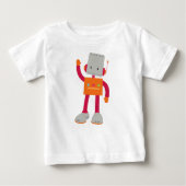 T-shirt Pour Bébé Robot mignon, Robot idiot, Robot drôle, Robot (Devant)