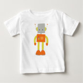 T-shirt Pour Bébé Robot mou, Robot drôle, Robot idiot, Robotique (Devant)