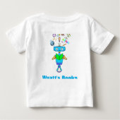 T-shirt Pour Bébé Robot pour enfants cool Apprendre de la lecture Pe (Dos)