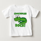 T-shirt Pour Bébé Roche de crocodiles (Devant)