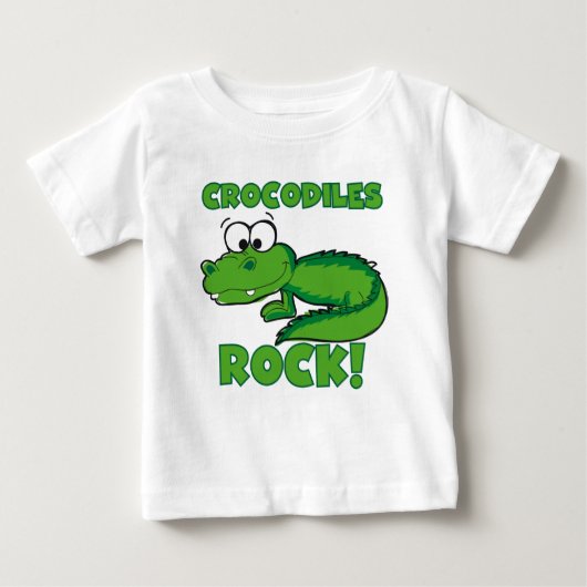 T-shirt Pour Bébé Roche de crocodiles (Devant)