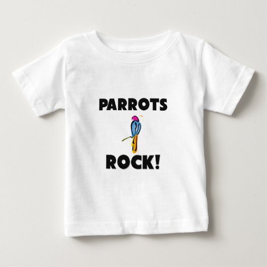 T-shirt Pour Bébé Roche de perroquets (Devant)