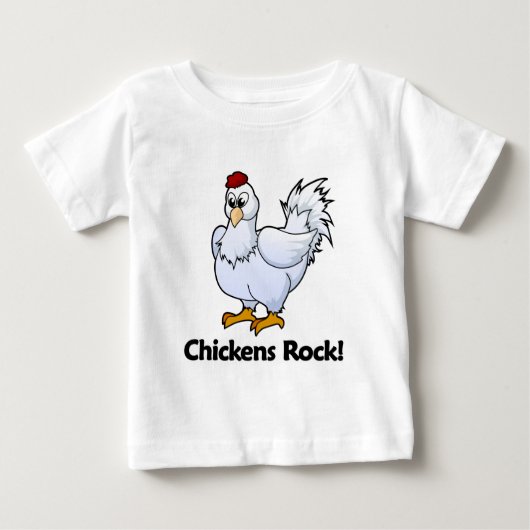 T-shirt Pour Bébé Roche de poulets ! (Devant)