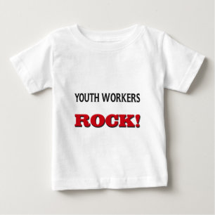 T-shirt Pour Bébé Roche de travailleurs de la jeunesse