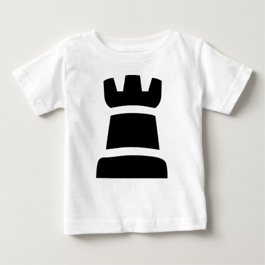 T-shirt Pour Bébé Roche noire (Devant)