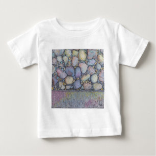 T-shirt Pour Bébé Rocher et galets de la rivière Pastel