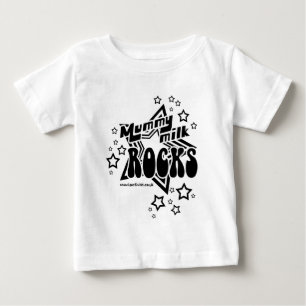 T-shirt Pour Bébé Roches de lait de maman