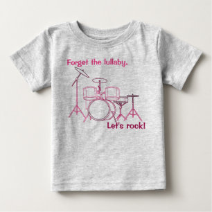 T-shirt Pour Bébé Rock Drum Set