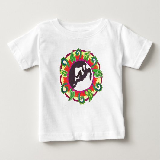 T-shirt Pour Bébé Rock Escalade Zen Girl (Devant)