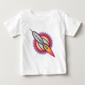 T-shirt Pour Bébé Rocket Space (Devant)