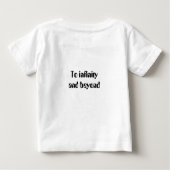 T-shirt Pour Bébé Rocket spatiale vers l'infini et au-delà (Dos)