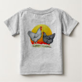 T-shirt Pour Bébé Rocks Plymouth : lever du soleil (Dos)