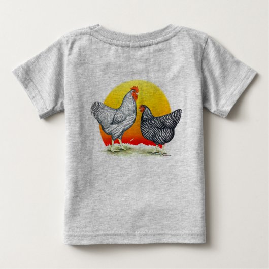 T-shirt Pour Bébé Rocks Plymouth : lever du soleil (Dos)